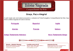 Bblia Sagrada em vrios idiomas e com vrias ajudas ao leitor