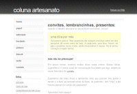 Coluna Artesanato - Noivas na Web